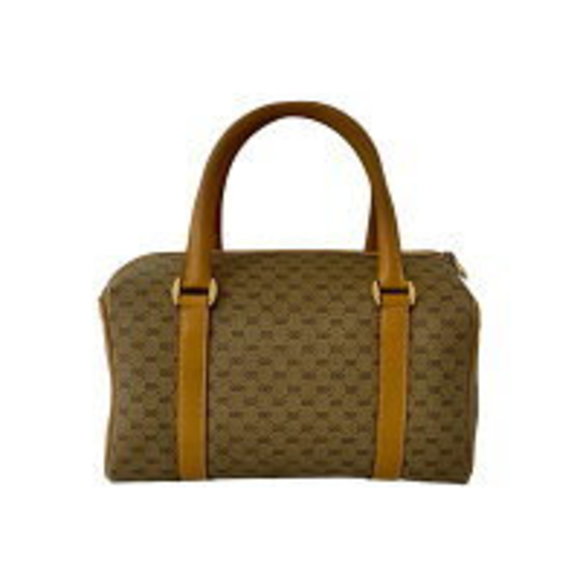 GUCCI GG logo leather handbag Boston bag camel - Picture 3 of 9
